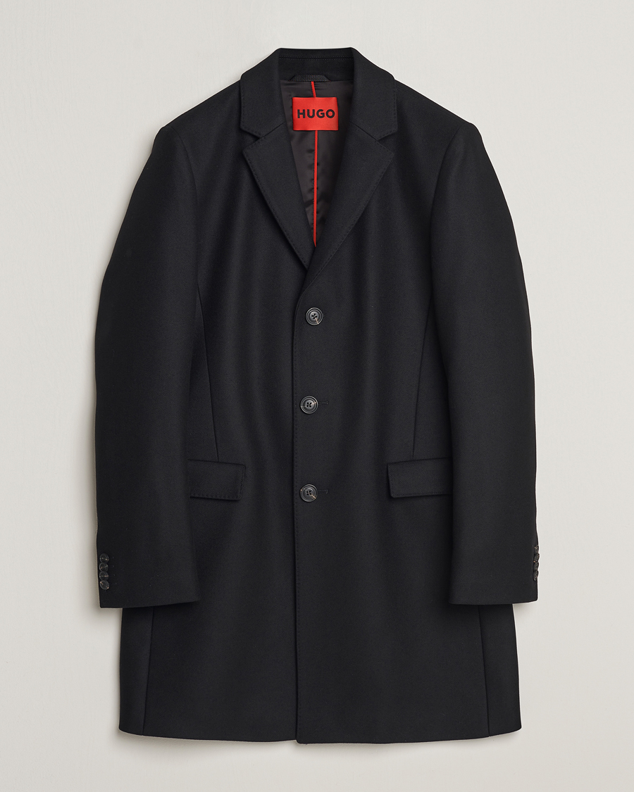 Homme | Manteaux Et Vestes | HUGO | Migor Wool Coat Black
