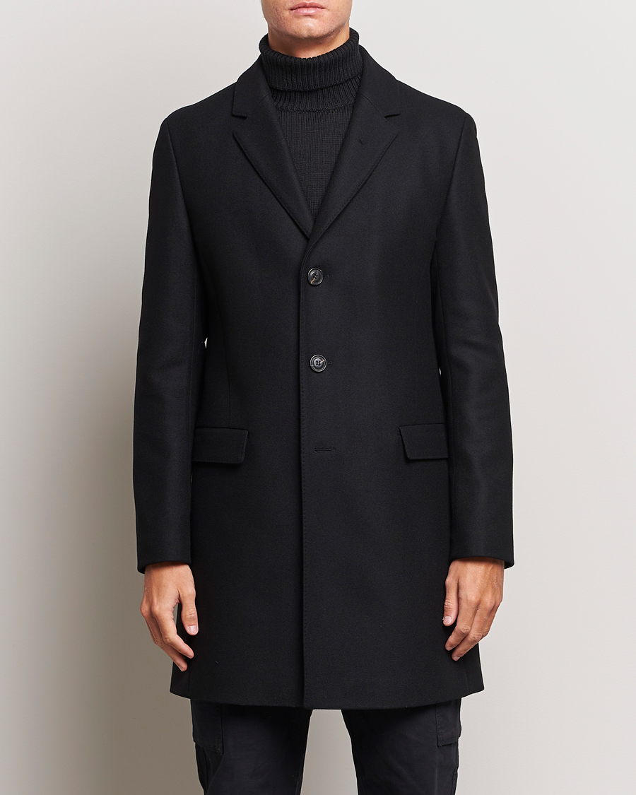 Homme | Manteaux Et Vestes | HUGO | Migor Wool Coat Black