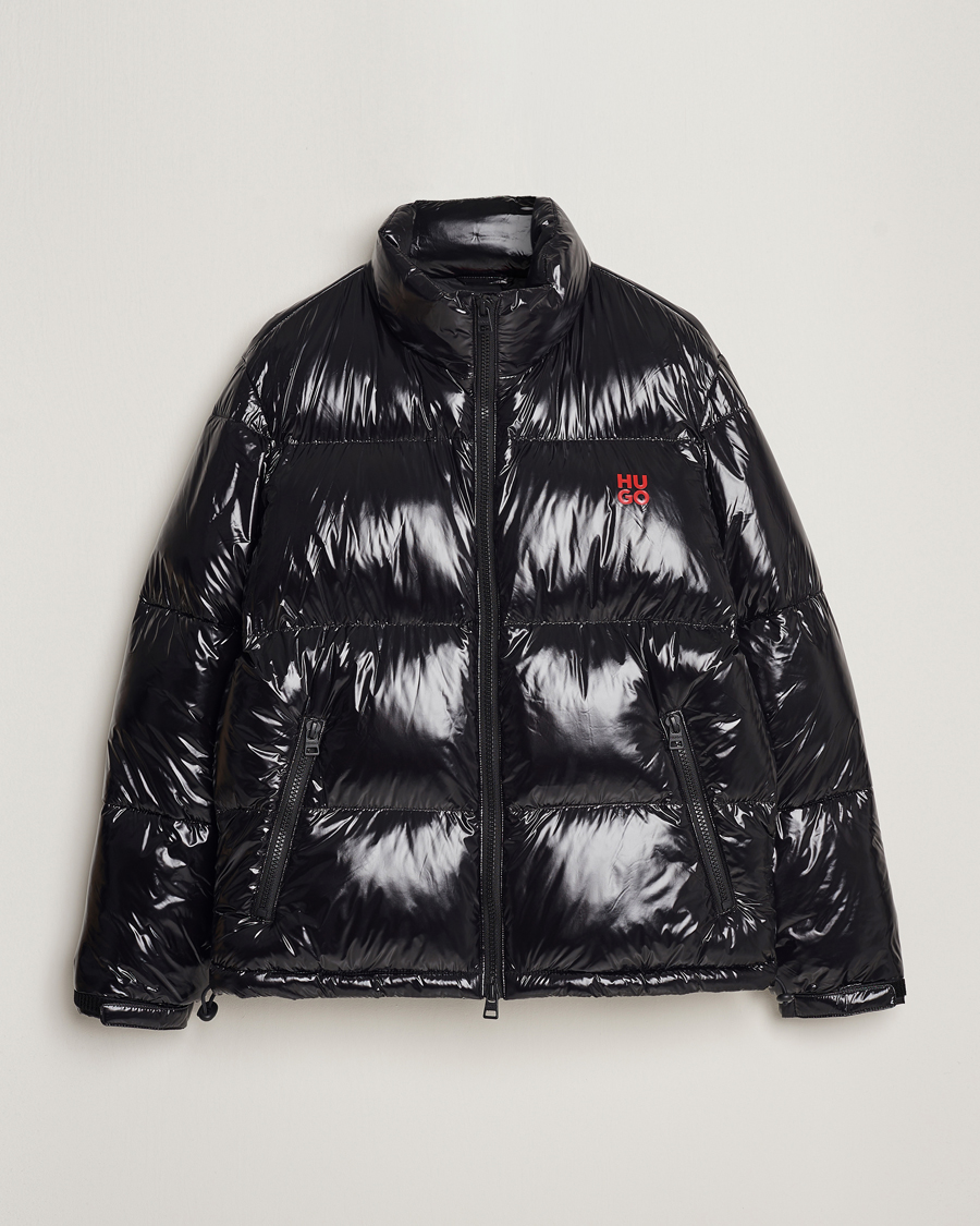 Homme | Manteaux Et Vestes | HUGO | Biron Glossy Down Jacket Black