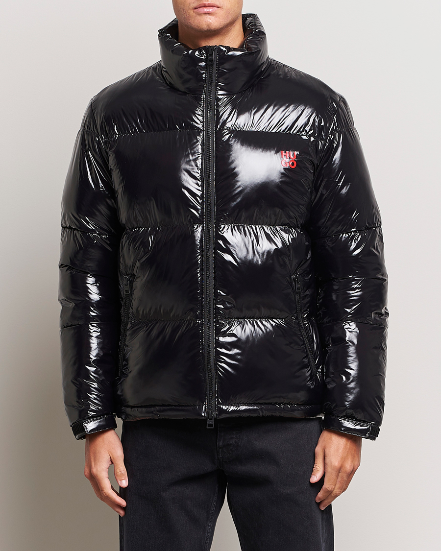 Homme | Manteaux Et Vestes | HUGO | Biron Glossy Down Jacket Black