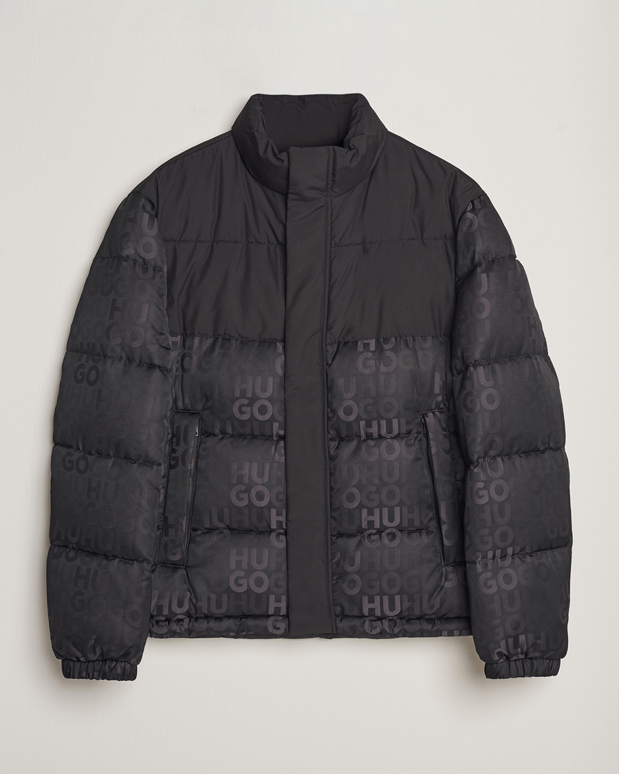 Homme | Manteaux Et Vestes | HUGO | Balto Monogram Down Jacket Black