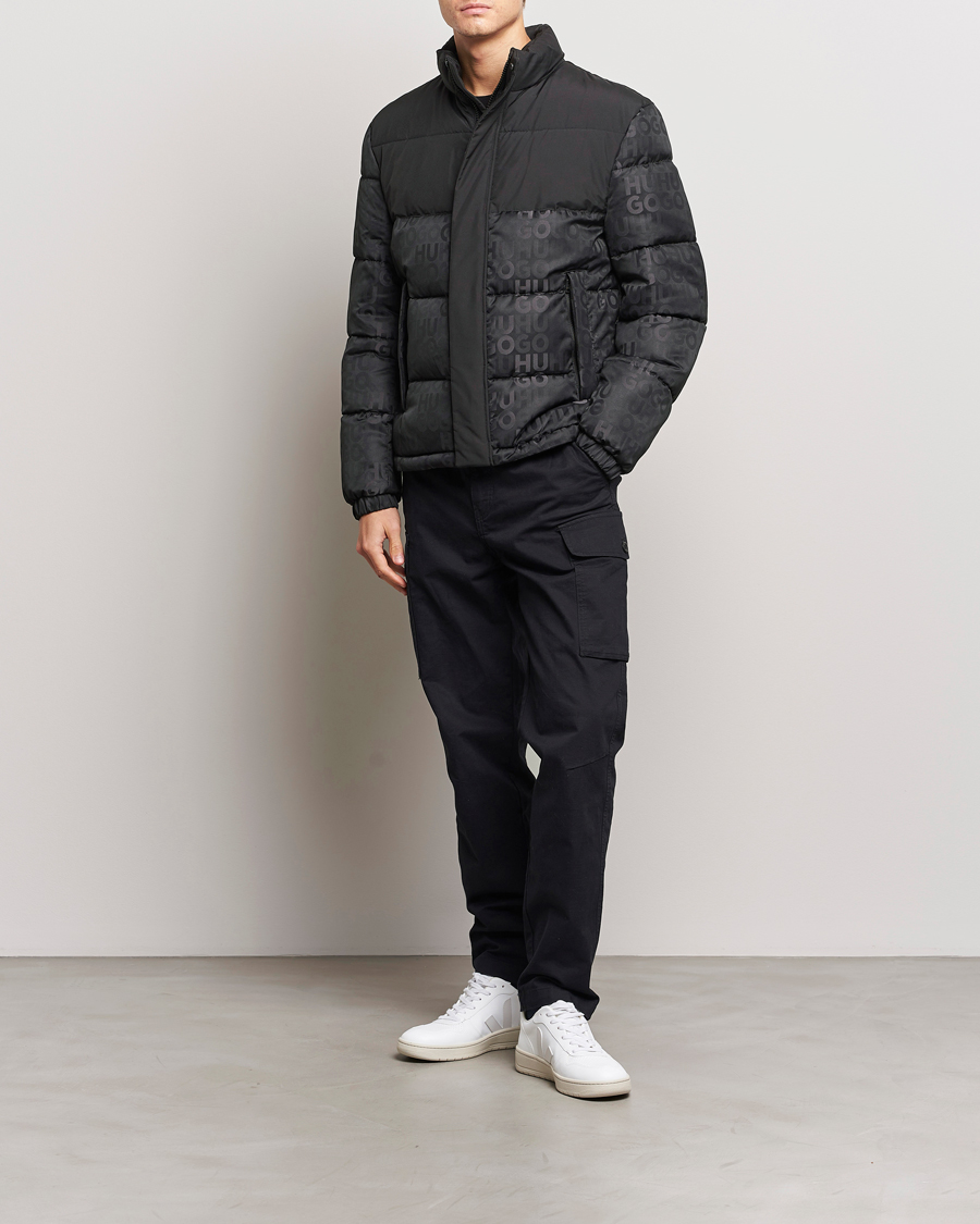 Homme | Manteaux Et Vestes | HUGO | Balto Monogram Down Jacket Black