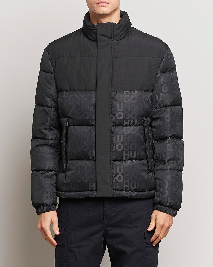 Homme | Manteaux Et Vestes | HUGO | Balto Monogram Down Jacket Black