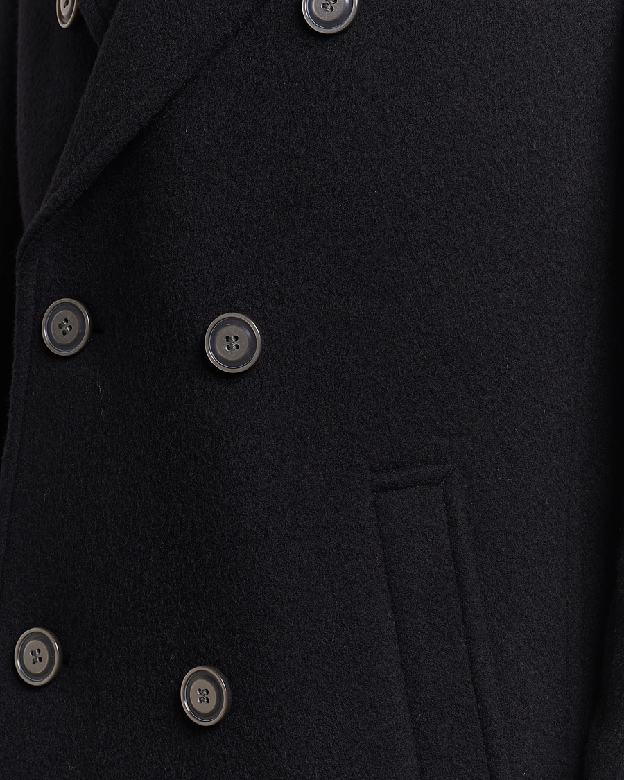 Homme | Manteaux Et Vestes | HUGO | Miroy Wool Double Breasted Coat Black
