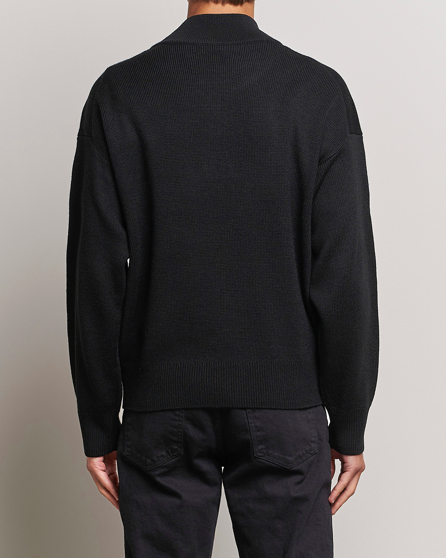 Homme | Pulls Et Tricots | HUGO | Sonel Knitted Half Zip Black