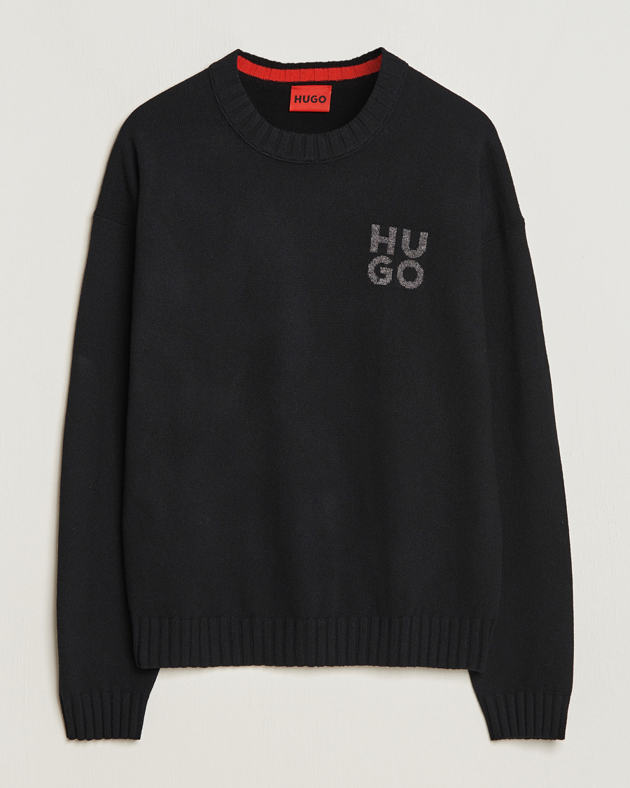 Homme | Pulls Et Tricots | HUGO | San Cassio Knitted Sweater Black