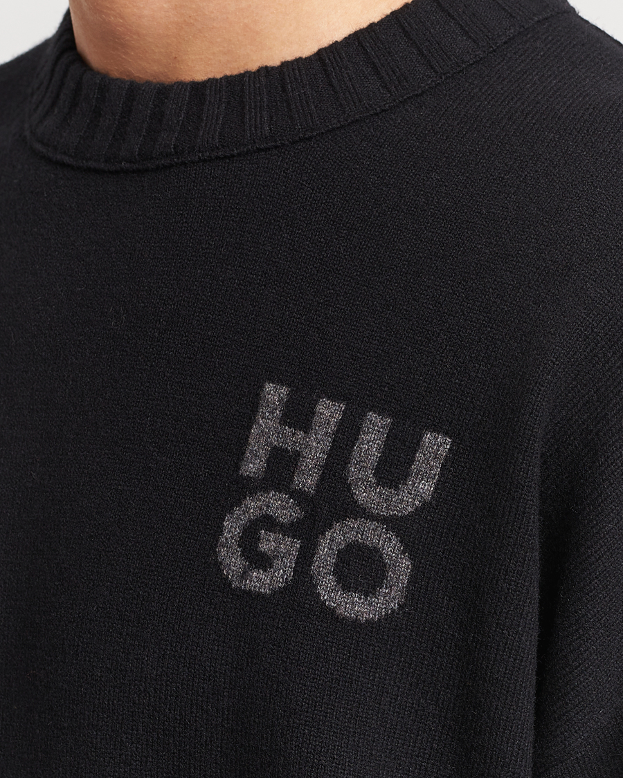 Homme | Pulls Et Tricots | HUGO | San Cassio Knitted Sweater Black