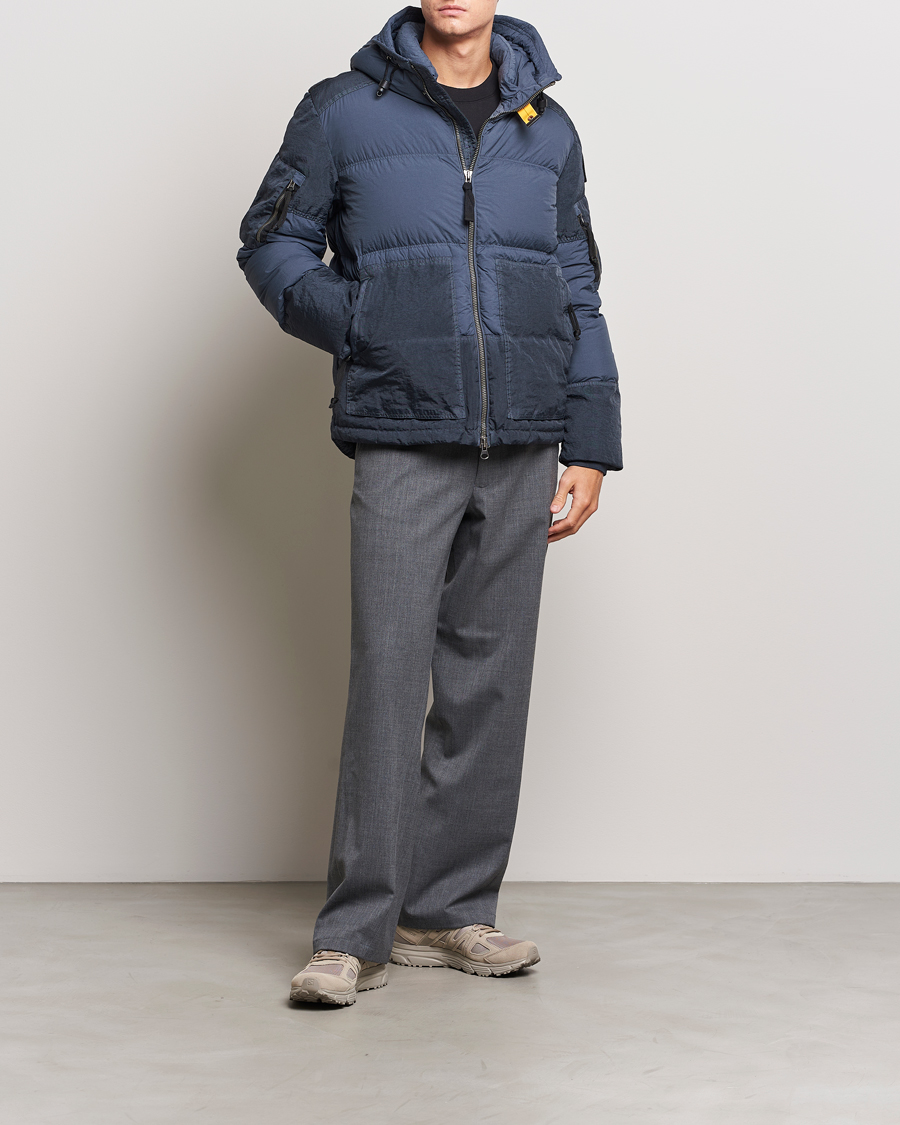 Homme | Manteaux Et Vestes | Parajumpers | Tomcat Garment Dyed Rescue Puffer Dark Avio