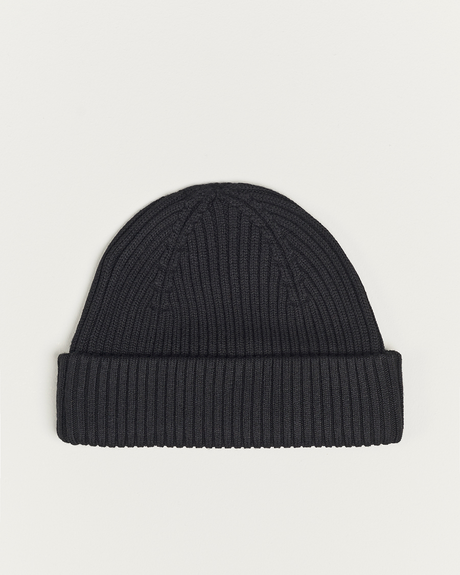 Homme | Parajumpers Ribbed Hat Black | Parajumpers | Ribbed Hat Black