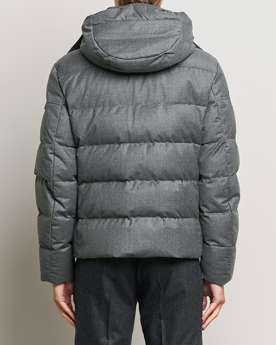 Homme | Manteaux Et Vestes | MooRER | Brett Wool/Cashmere Hooded Jacket Grey