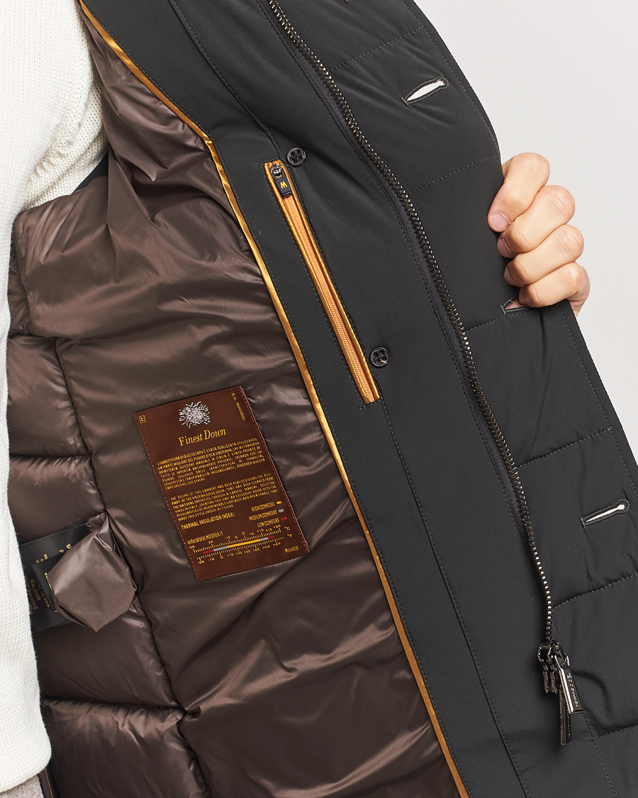 Homme | Manteaux Et Vestes | MooRER | Florio Double Breasted Nylon Coat Dark Green