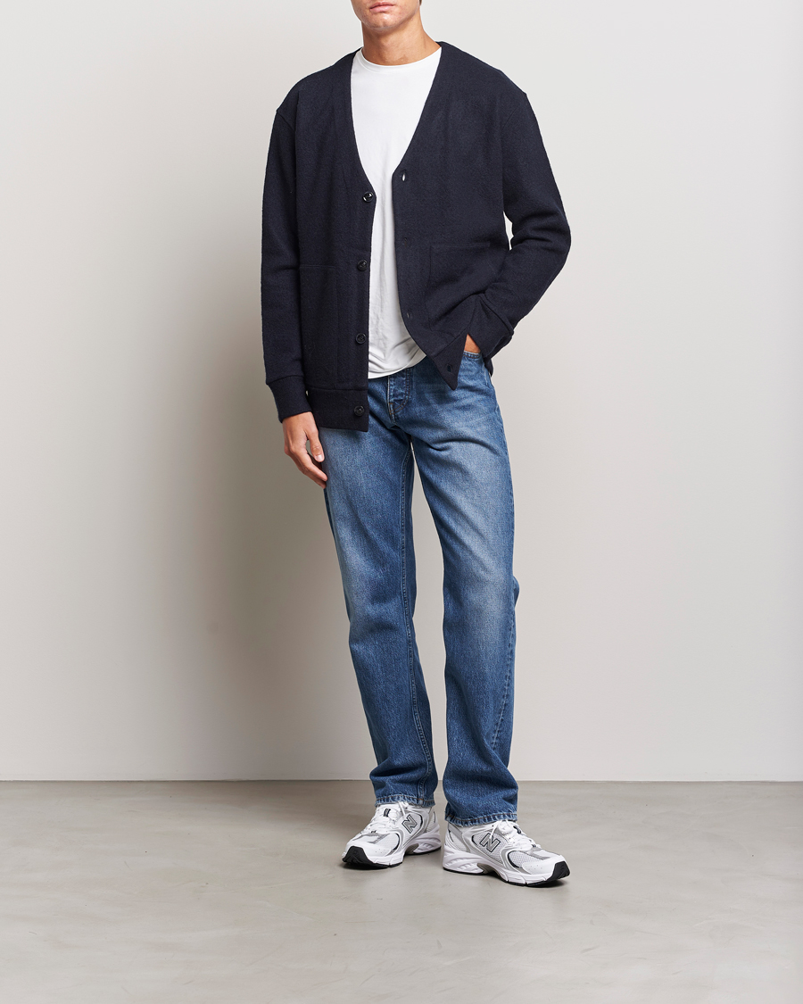 Homme | Pulls Et Tricots | NN07 | Ice Boiled Wool Cardigan Navy Blue