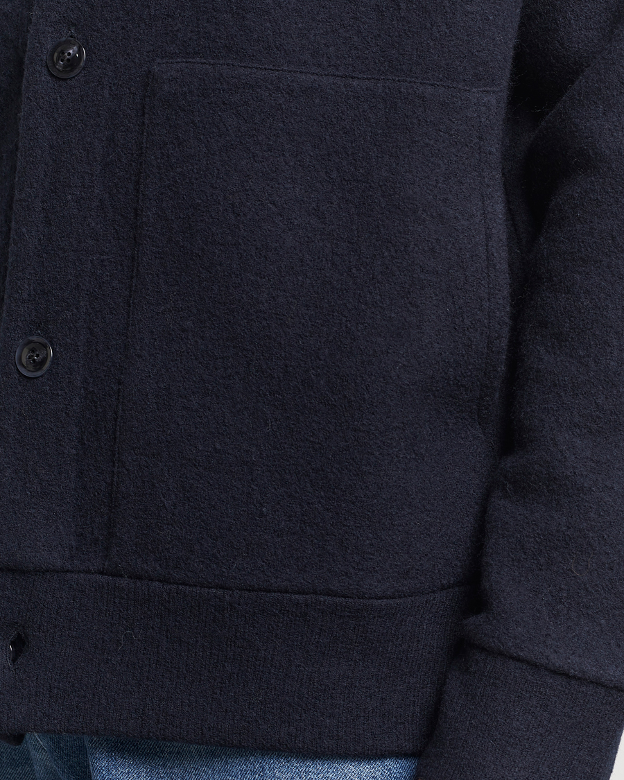 Homme | Pulls Et Tricots | NN07 | Ice Boiled Wool Cardigan Navy Blue