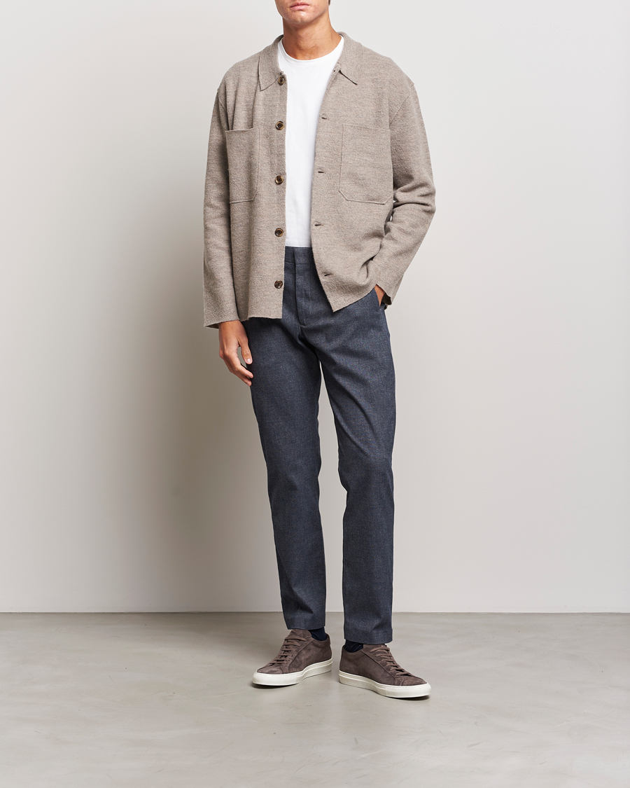 Homme | Pulls Et Tricots | NN07 | Jonas Boiled Wool Cardigan Khaki Beige