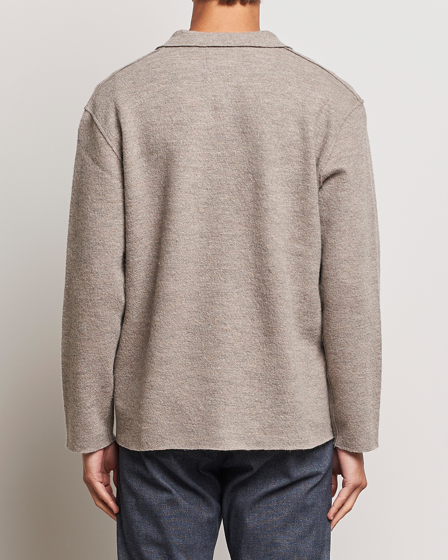 Homme | Pulls Et Tricots | NN07 | Jonas Boiled Wool Cardigan Khaki Beige