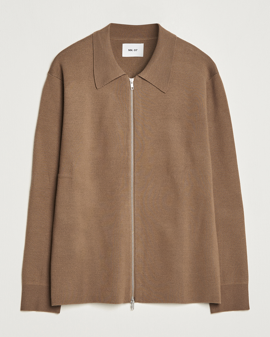 Homme | Pulls Et Tricots | NN07 | Harald Knitted Full Zip Shitake