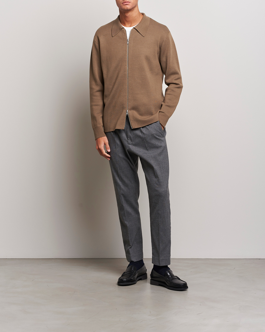 Homme | Pulls Et Tricots | NN07 | Harald Knitted Full Zip Shitake