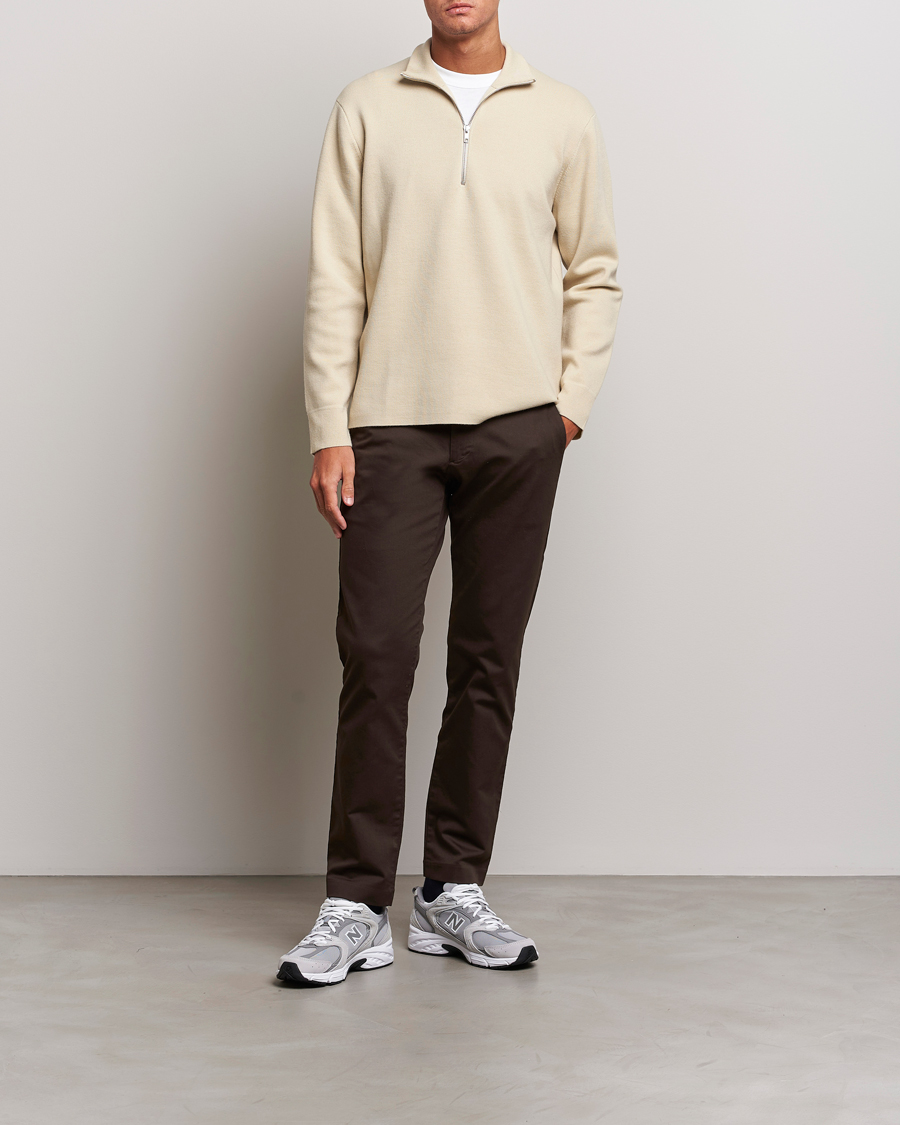 Homme | Pulls Et Tricots | NN07 | Harald Cotton/Modal Half Zip Ecru