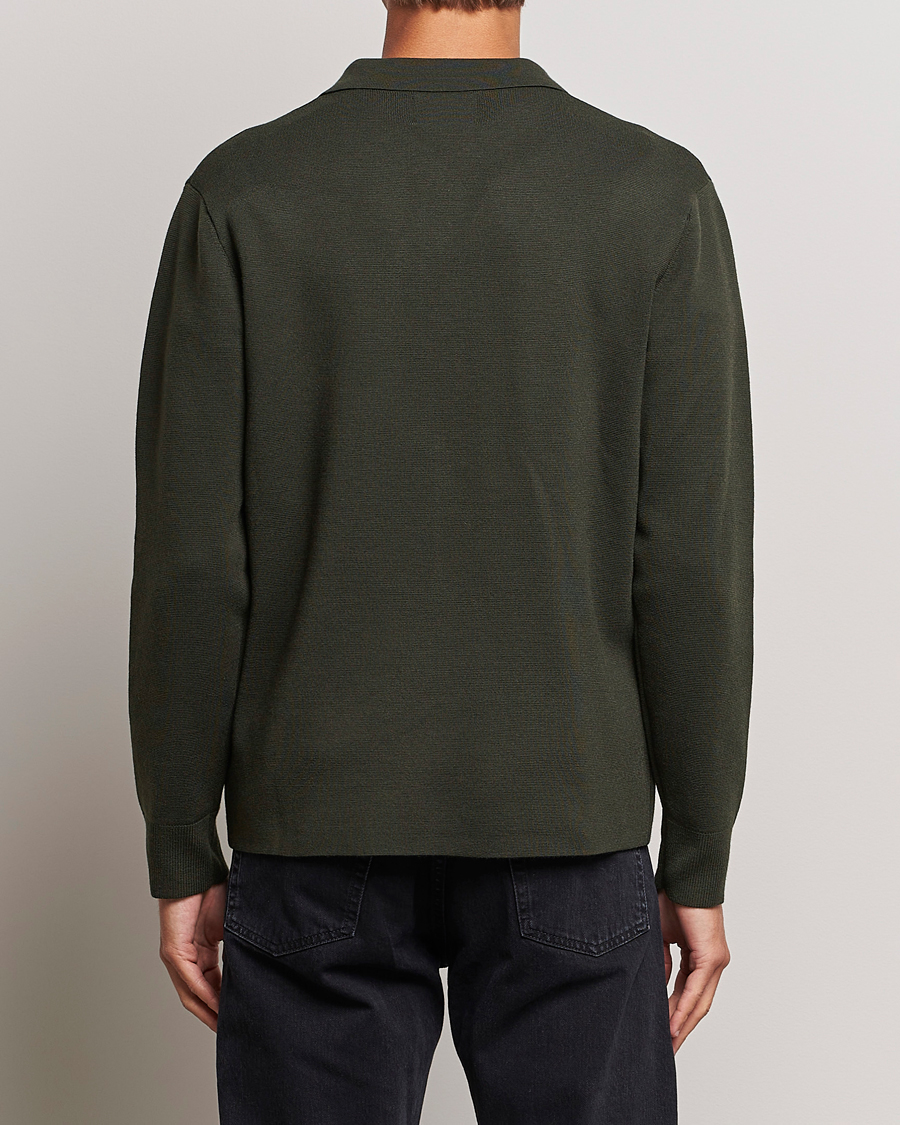 Homme | Pulls Et Tricots | NN07 | Harald Knitted Polo Dark Green