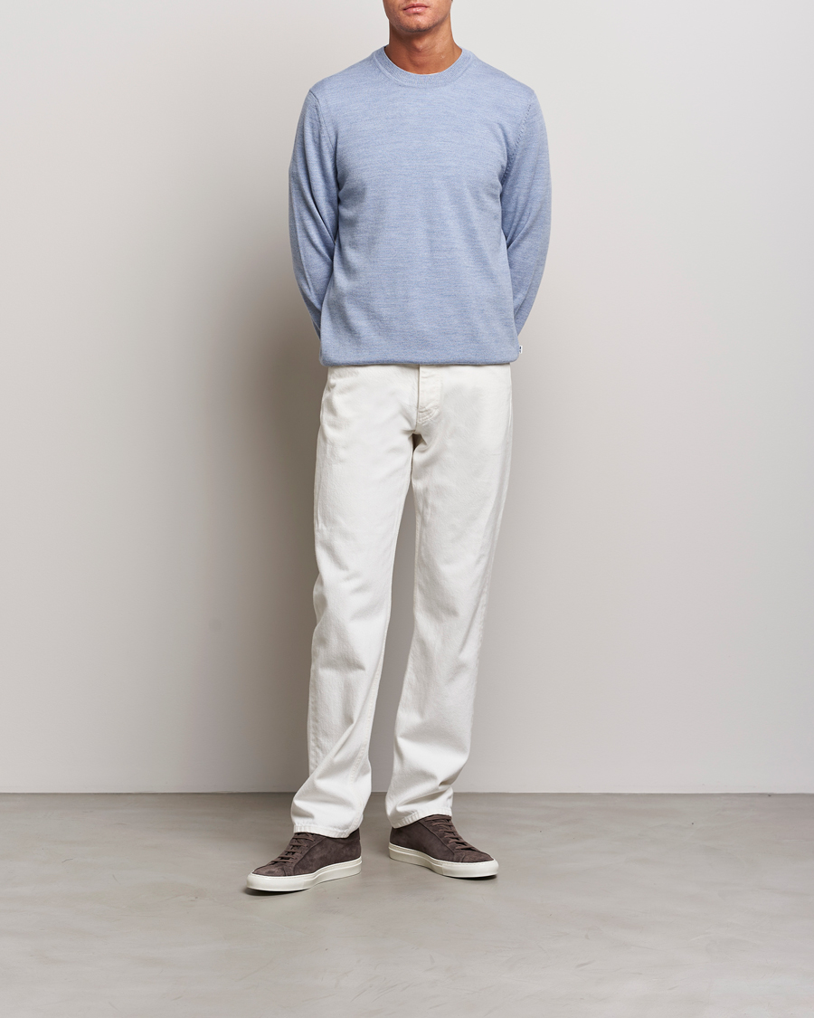 Homme | Pulls Et Tricots | NN07 | Ted Merino Crew Neck Pullover Tink Blue