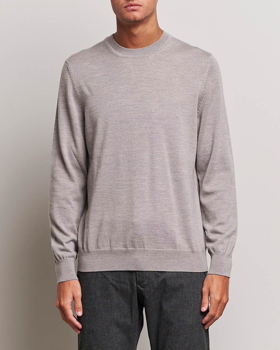 Homme | Pulls Et Tricots | NN07 | Ted Merino Crew Neck Pullover Stone Melange