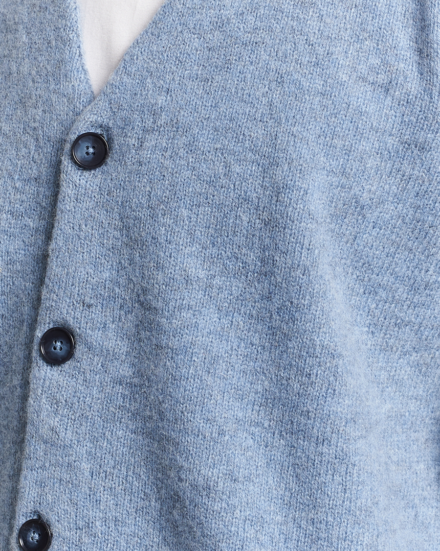 Homme | Pulls Et Tricots | NN07 | Nathan Brushed Cardigan Light Blue Melange