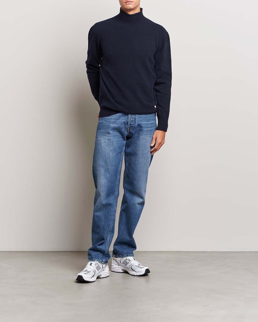 Homme | Pulls Et Tricots | NN07 | Clark Brushed Polo Navy Blue