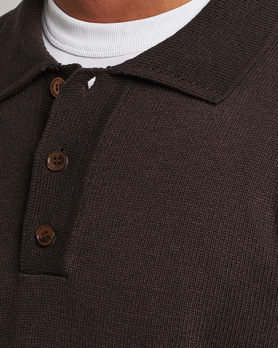 Homme | Pulls Et Tricots | NN07 | Vito Knitted Polo Demitasse Brown
