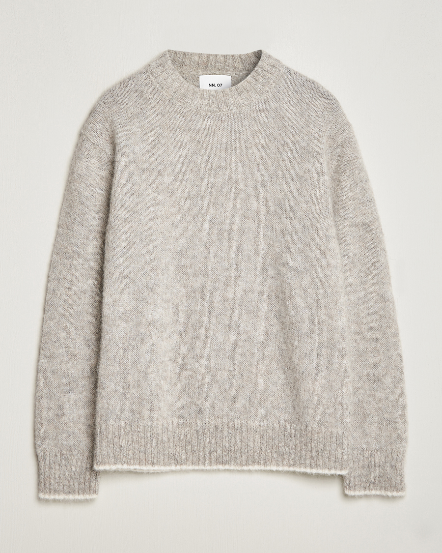 Homme | Pulls Et Tricots | NN07 | Jack Wool Crew Neck Sweater Light Grey Melange