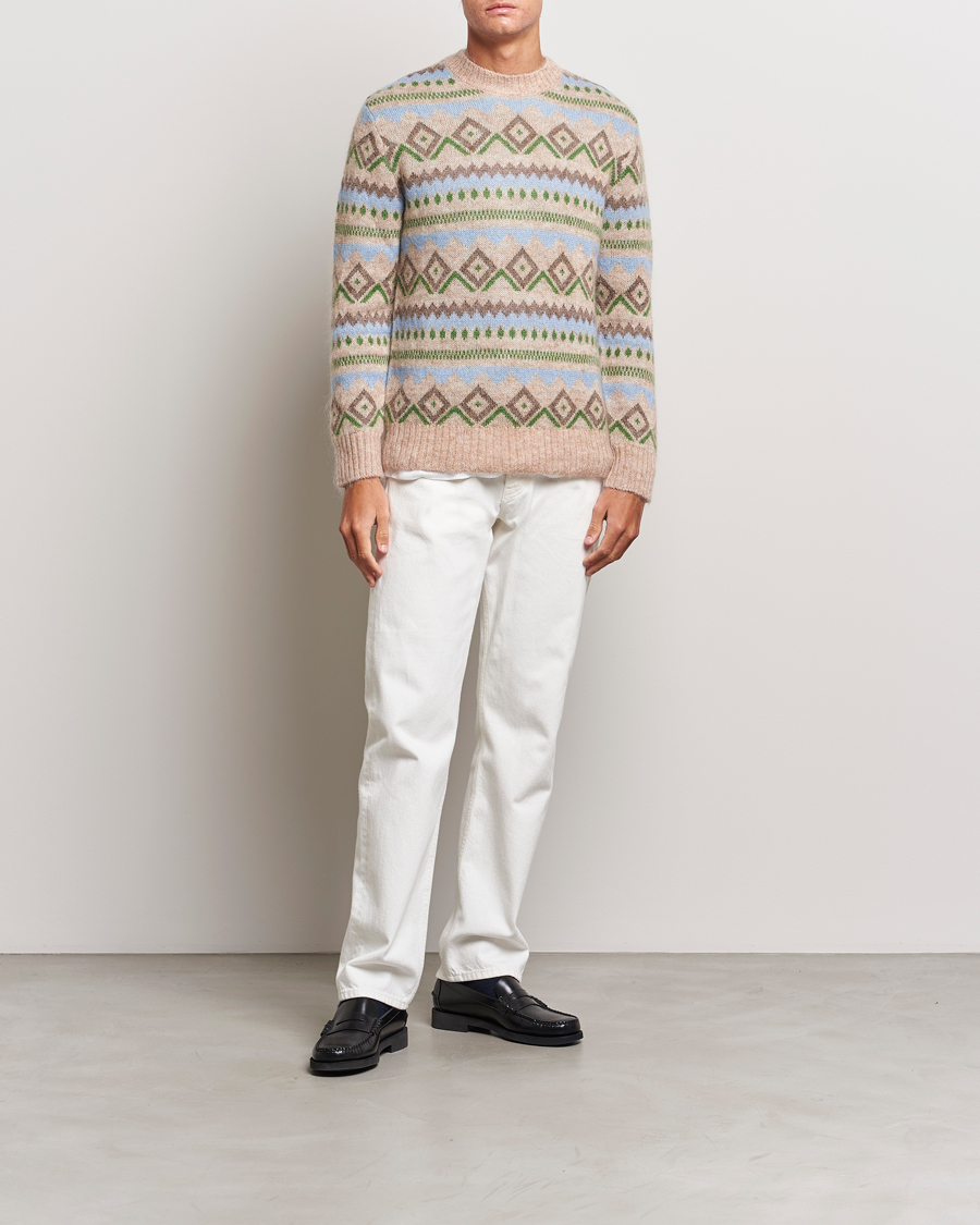 Homme | Pulls Et Tricots | NN07 | Morgan Wool Fairisle Sweater Nature Melange