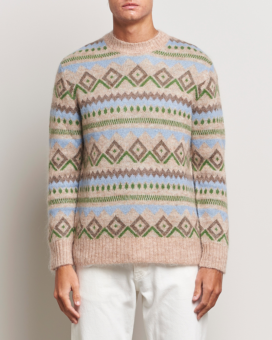 Homme | Pulls Et Tricots | NN07 | Morgan Wool Fairisle Sweater Nature Melange