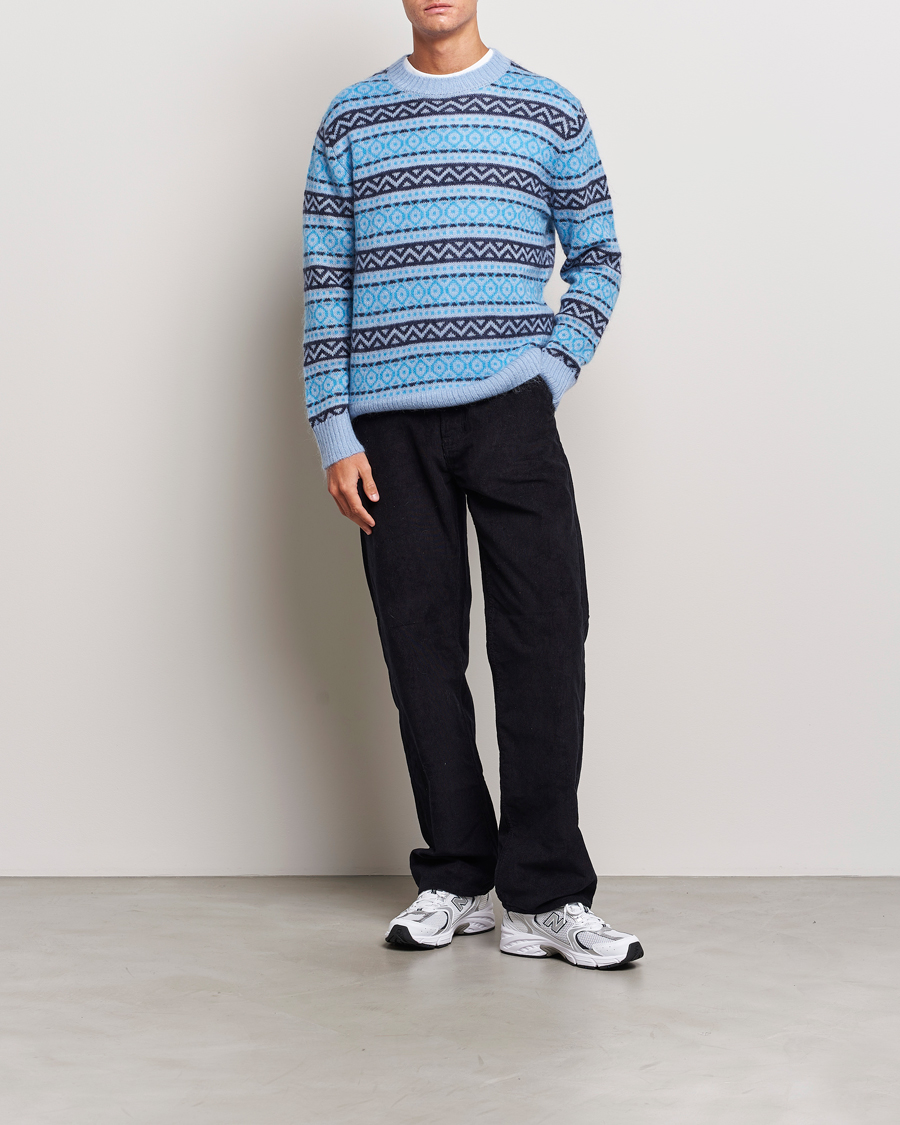 Homme | Pulls Et Tricots | NN07 | Grant Wool Fairisle Sweater Light Blue