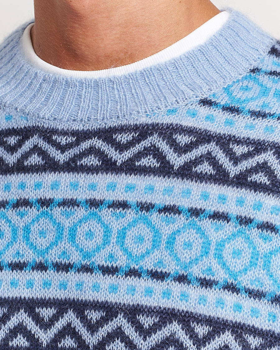 Homme | Pulls Et Tricots | NN07 | Grant Wool Fairisle Sweater Light Blue
