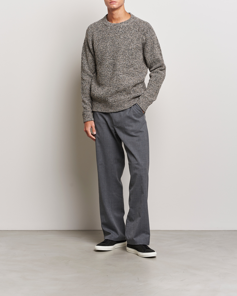Homme | Pulls Et Tricots | NN07 | Jacobo Heavy Knitted Sweater Khaki Melange