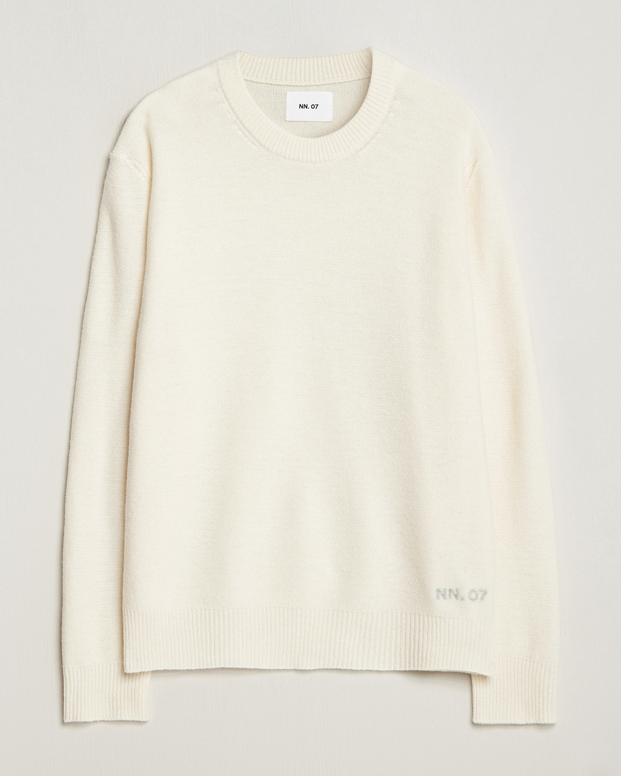 Homme | Pulls Et Tricots | NN07 | Nigel Lambswool Knitted Crew Neck Ecru