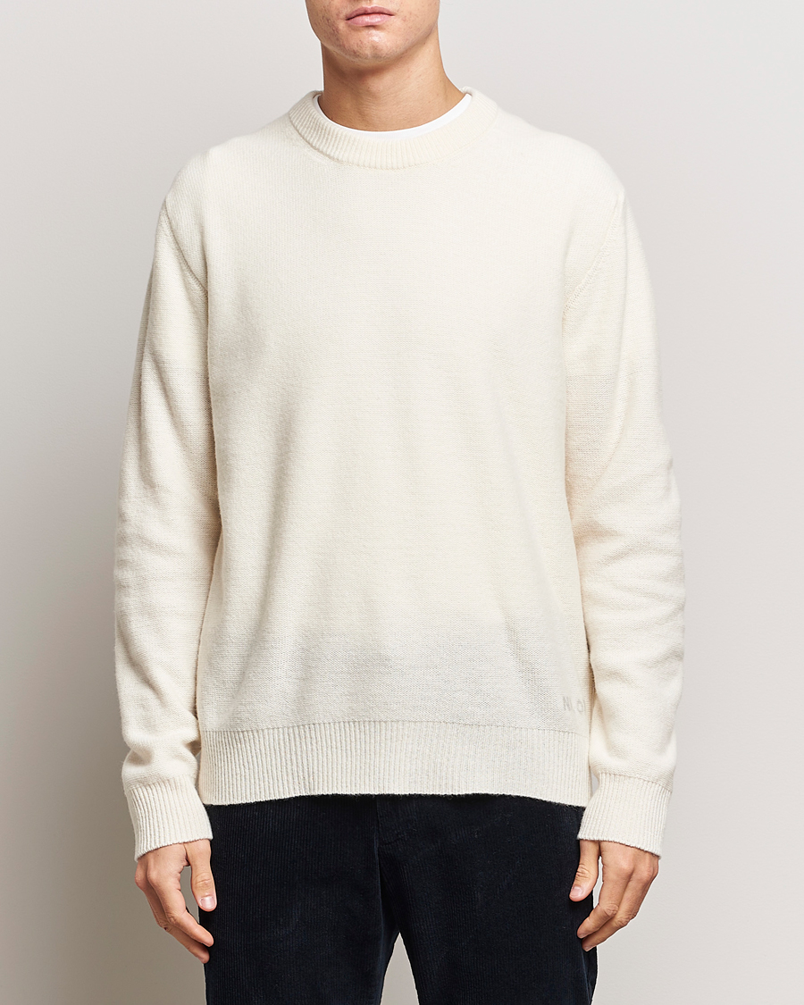 Homme | Pulls Et Tricots | NN07 | Nigel Lambswool Knitted Crew Neck Ecru