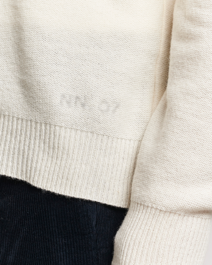 Homme | Pulls Et Tricots | NN07 | Nigel Lambswool Knitted Crew Neck Ecru