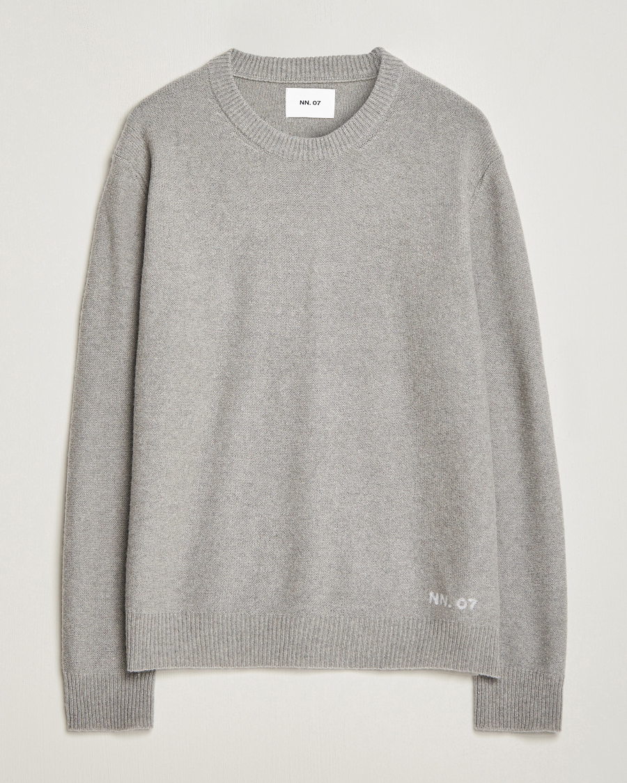 Homme | Pulls Et Tricots | NN07 | Nigel Lambswool Crew Neck Pullover Light Grey Melange