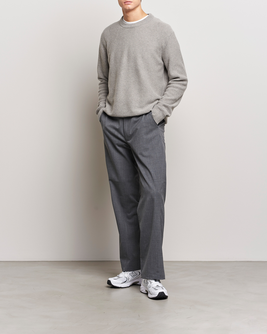 Homme | Pulls Et Tricots | NN07 | Nigel Lambswool Crew Neck Pullover Light Grey Melange