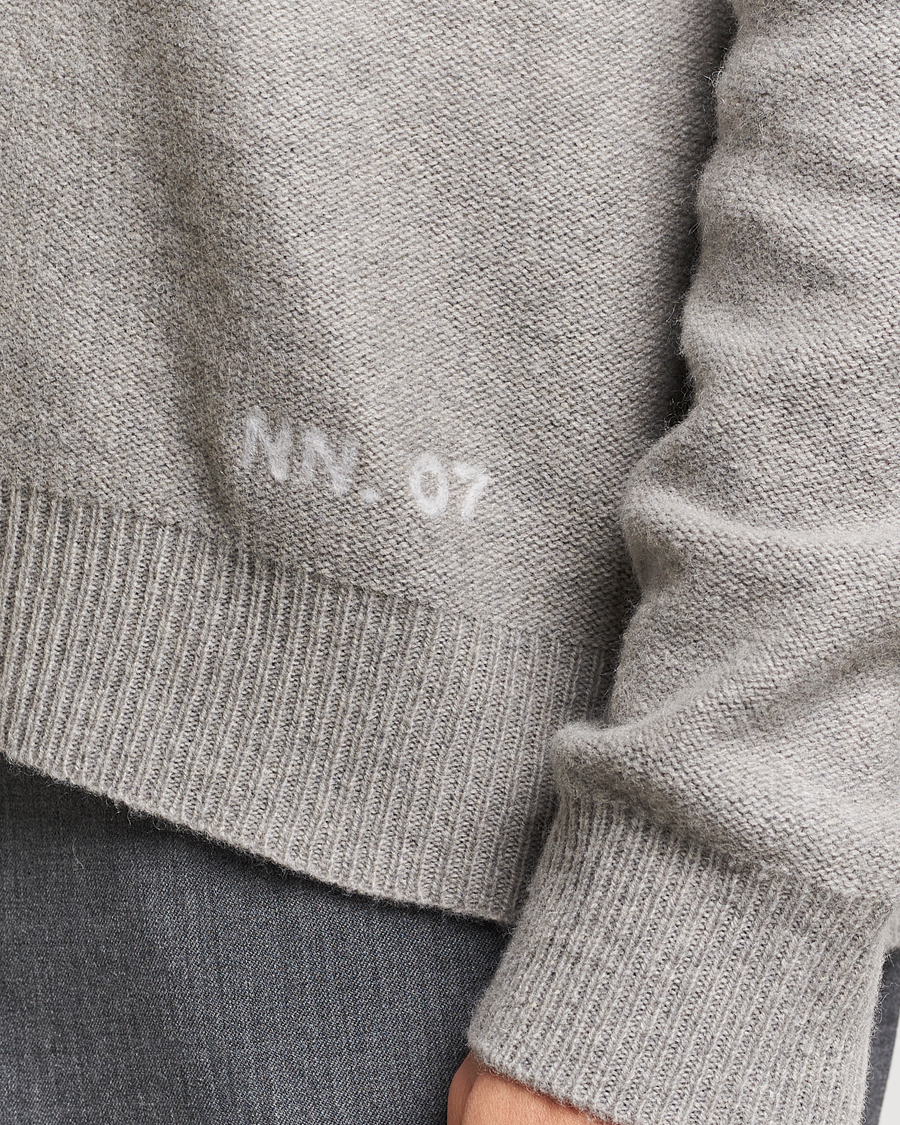 Homme | Pulls Et Tricots | NN07 | Nigel Lambswool Crew Neck Pullover Light Grey Melange