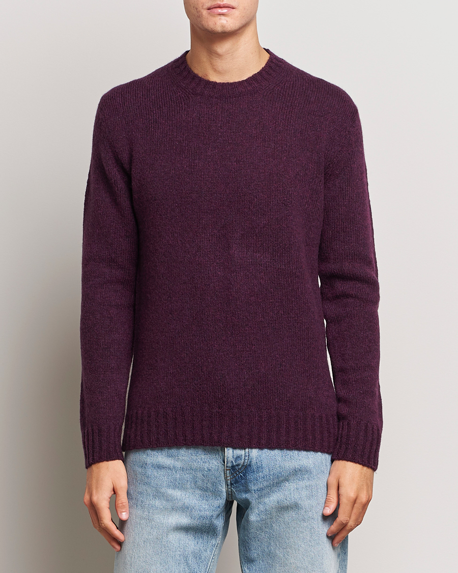 Homme | Pulls Et Tricots | NN07 | Lee Brushed Wool Crew Neck Plum