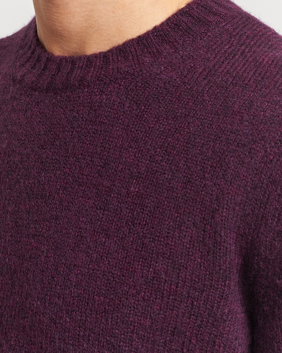 Homme | Pulls Et Tricots | NN07 | Lee Brushed Wool Crew Neck Plum