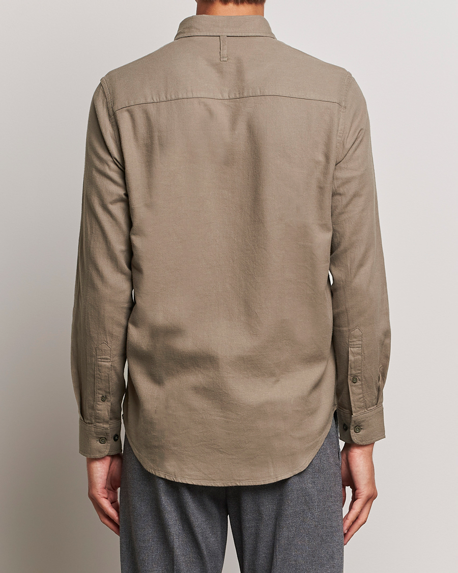 Homme | Chemises | NN07 | Arne Brushed Flannel Shirt Dark Clay