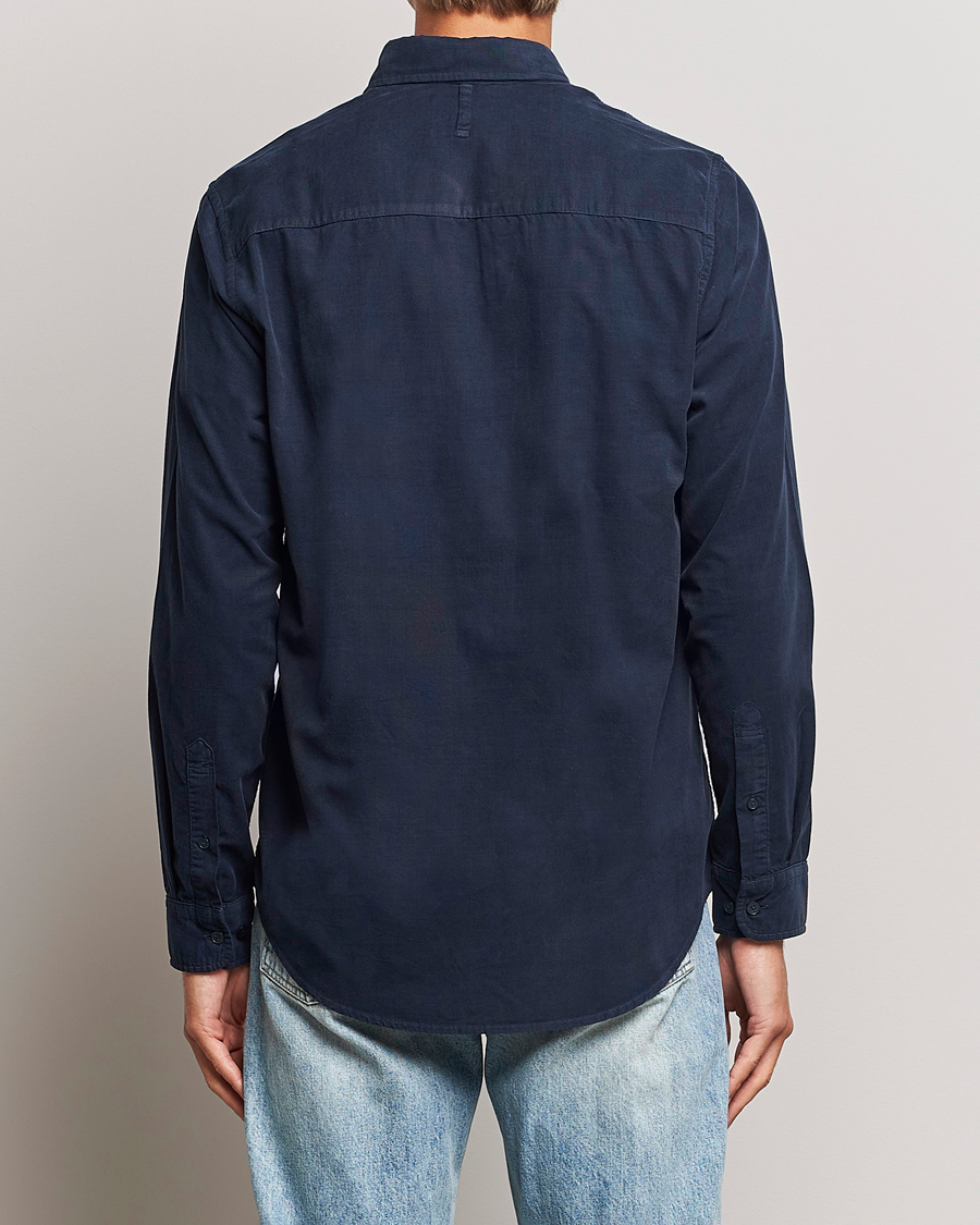 Homme | Chemises | NN07 | Arne Baby Cord Shirt Navy Blue