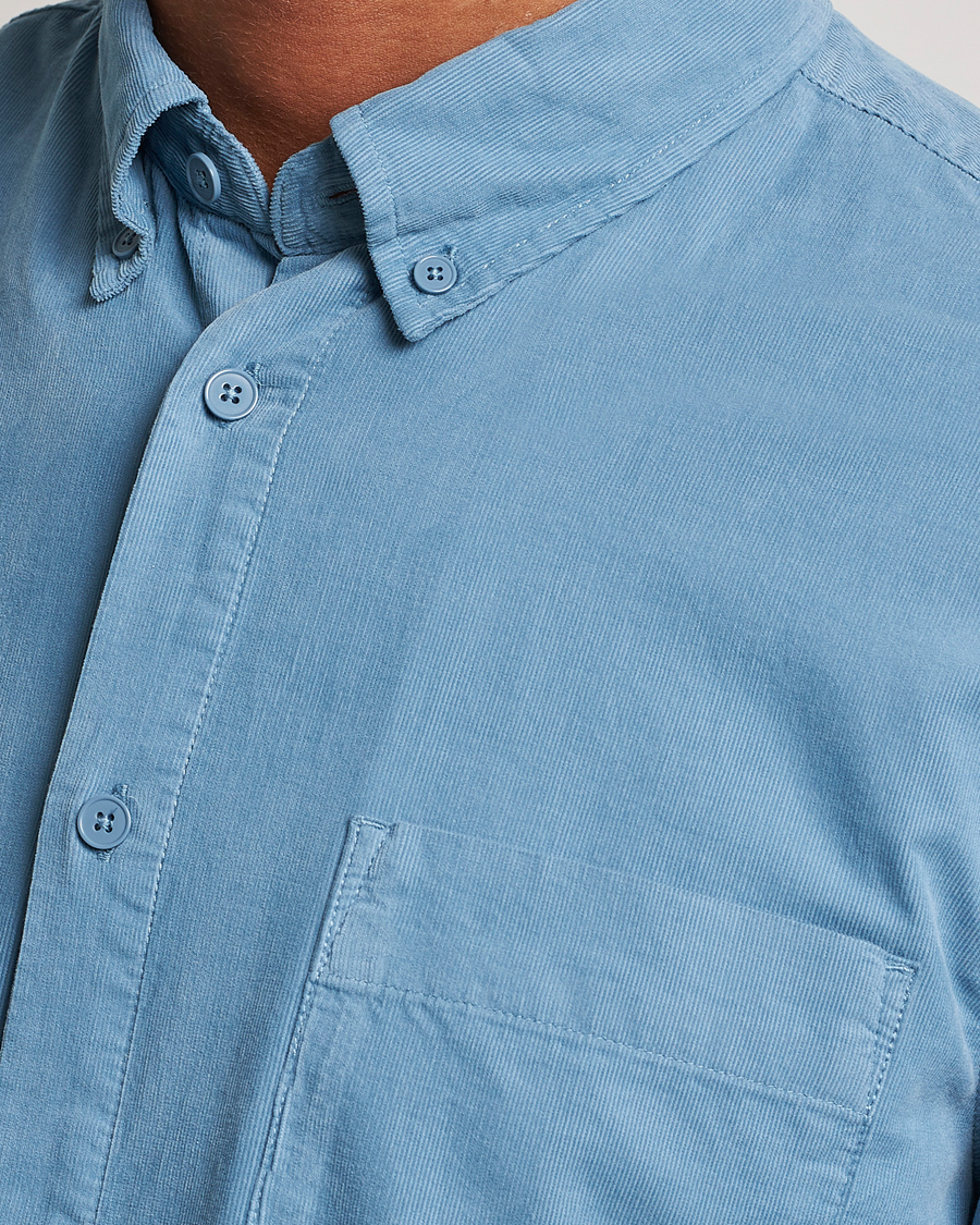 Homme | Chemises | NN07 | Arne Baby Cord Shirt Dust Blue