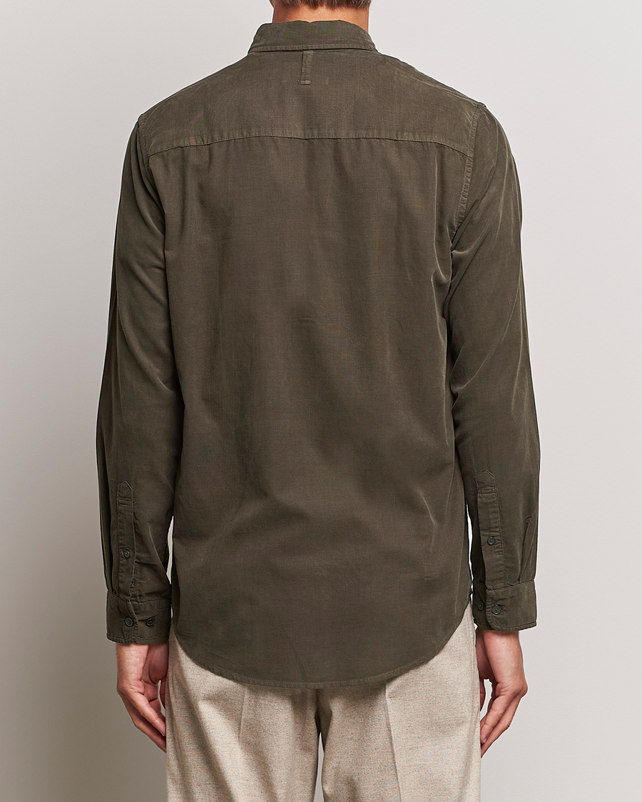 Homme | Chemises | NN07 | Arne Baby Cord Shirt Dark Army