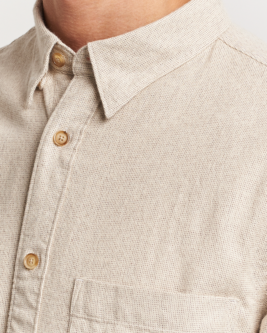 Homme | Chemises | NN07 | Cohen Brushed Flannel Shirt Off White