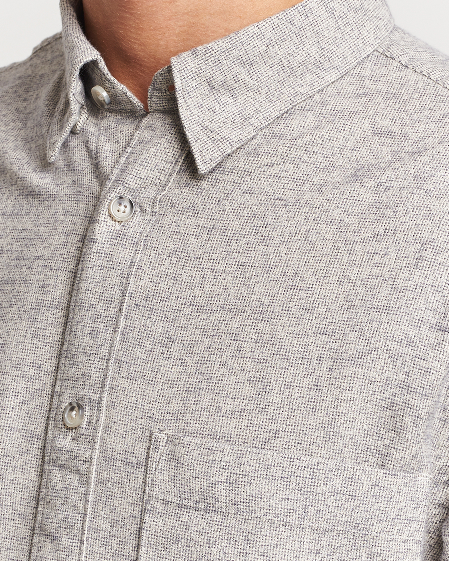 Homme | Chemises | NN07 | Cohen Brushed Flannel Shirt Black Multi