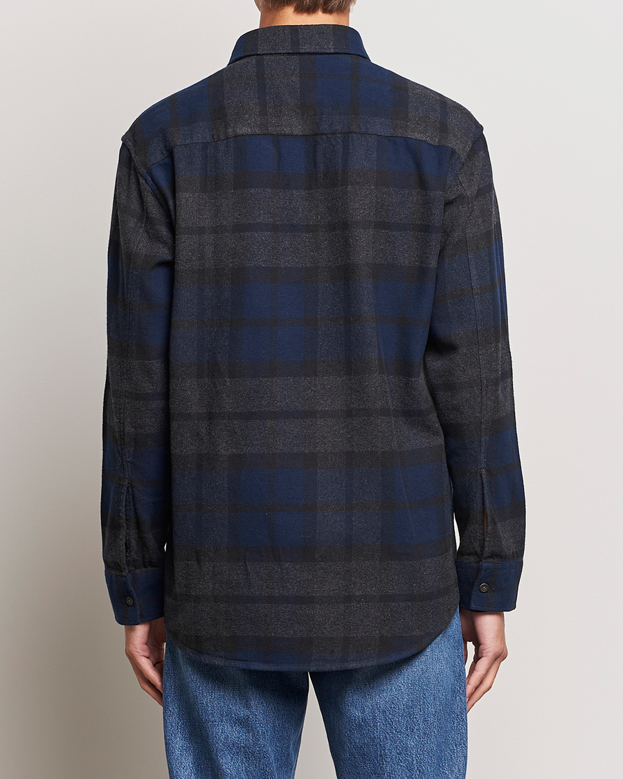 Homme | Chemises | NN07 | Freddie Checked Overshirt Navy/Grey