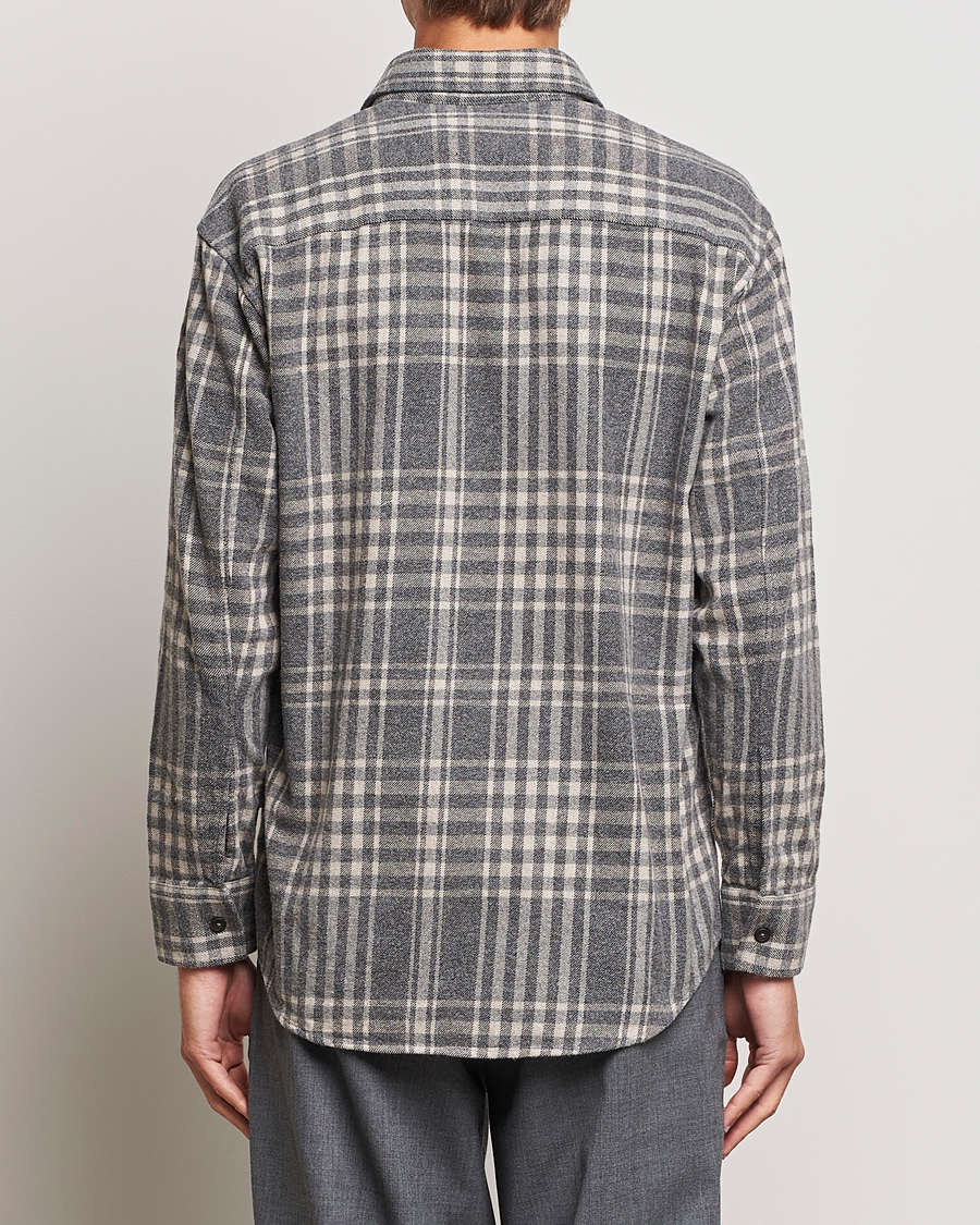 Homme | Chemises | NN07 | Freddie Checked Overshirt Grey/Cream